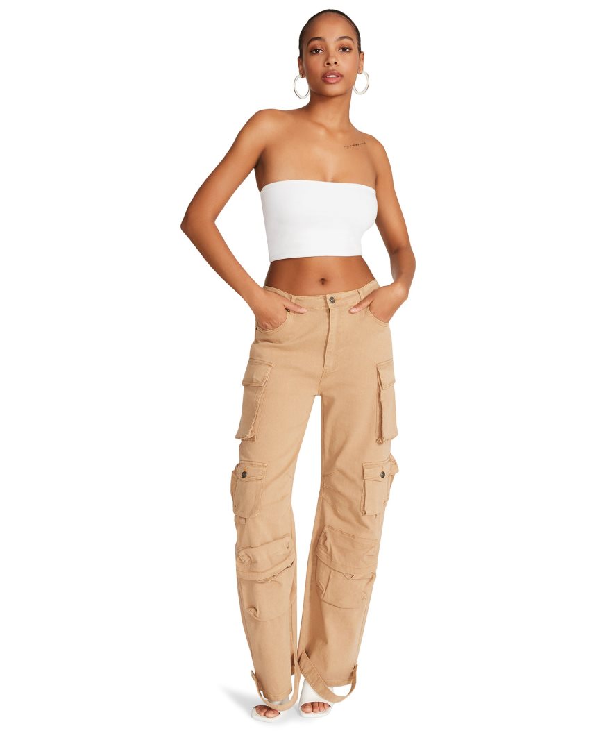 Pantalones Steve Madden Brody Mujer Kaki | ES NH32S6